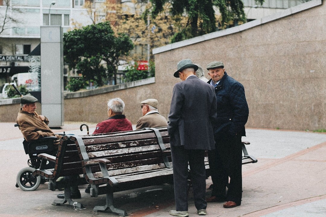 group of seniors outdoors