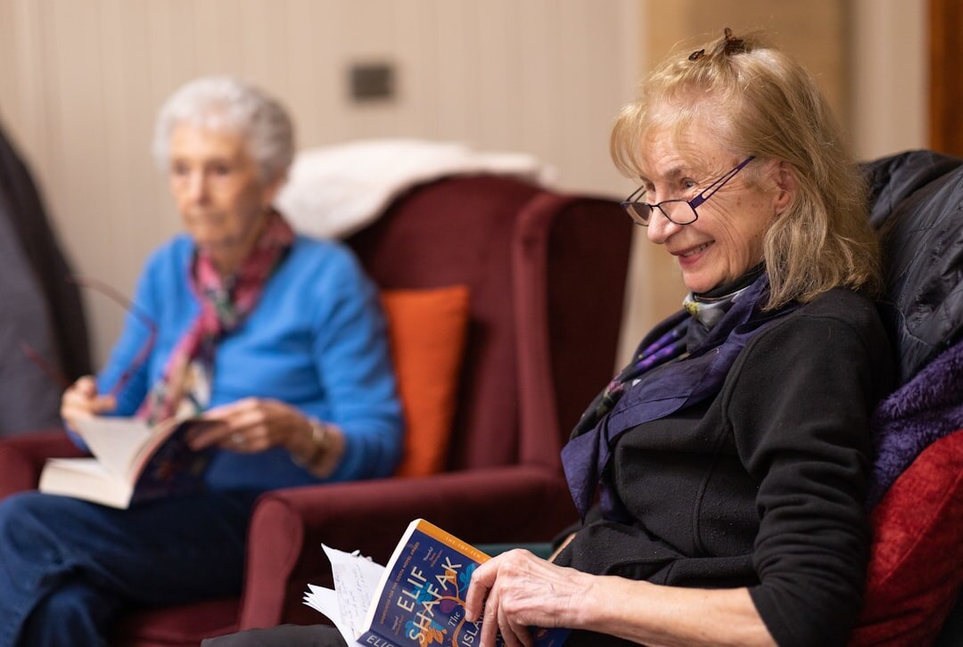 seniors learning together in club